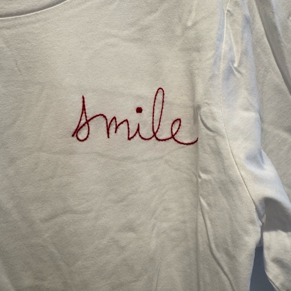 Ella Moss Embroidered Crewneck short sleeve tee - Picture 3 of 6